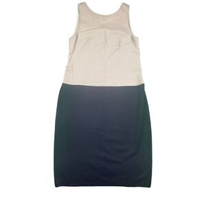 Marie Saint Pierre Womens sleeveless Colorblock Dress Sz 3 Black/Beige NWOT